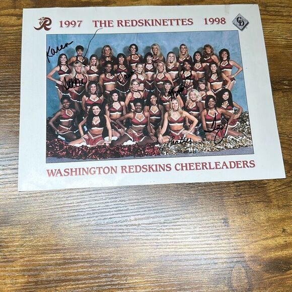 Washington Redskins 1997-1998 Season Redskinettes Autographed  Print - Picture 1 of 8